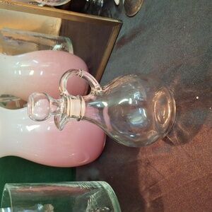 Small Glass Cruet with Stopper